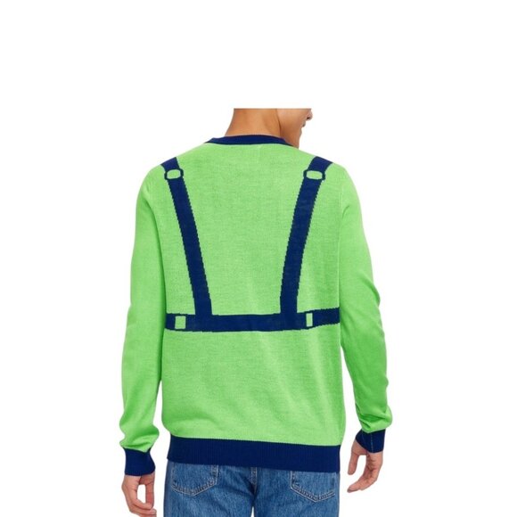 Tipsy Elves Mens Sweet Baby Jesus Sweater Green Size XL - Picture 2 of 14